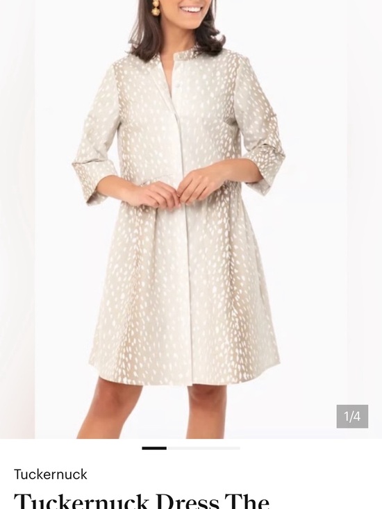 Tuckernuck Dresses & Skirts - Tuckernuck Cream Spot-Print Midi Dress